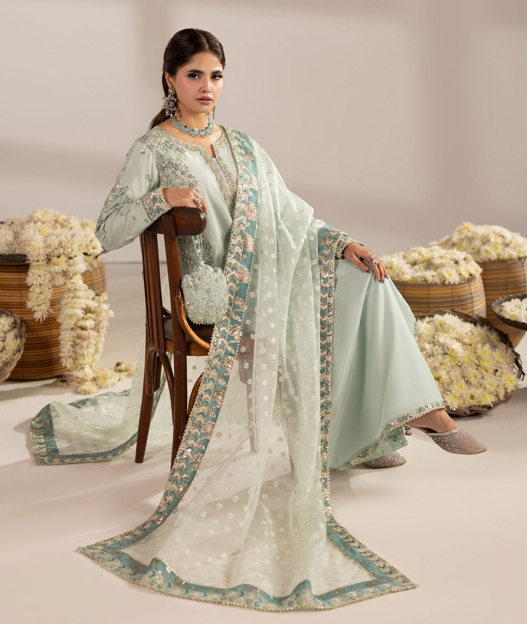 Zardozi Vol III ZR 2603 Aqua