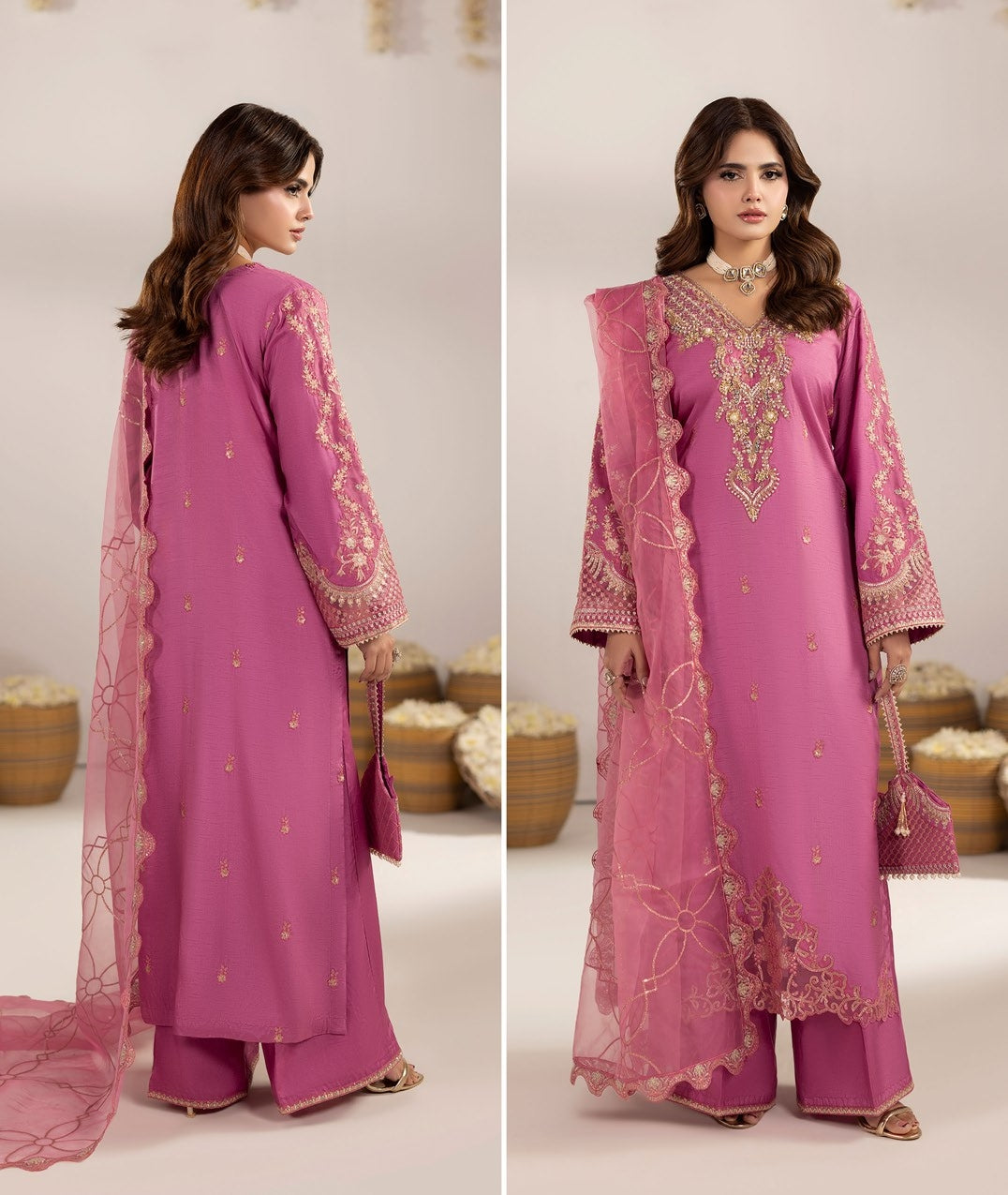 Zardozi Vol III ZR 2604 Coral Pink