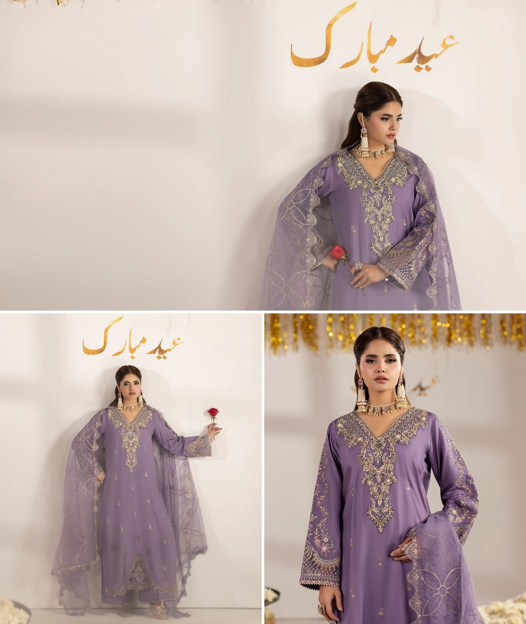 Zardozi Vol III ZR 2604 Mauve