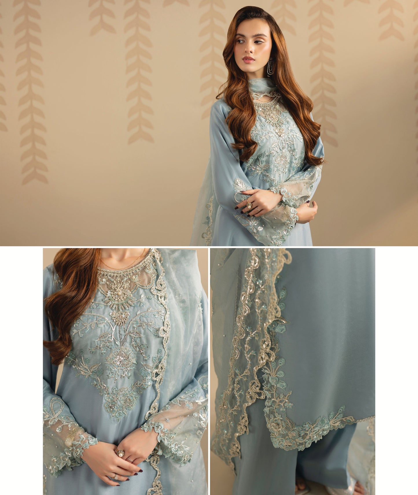 Zardozi ZR 2558 Ice Blue