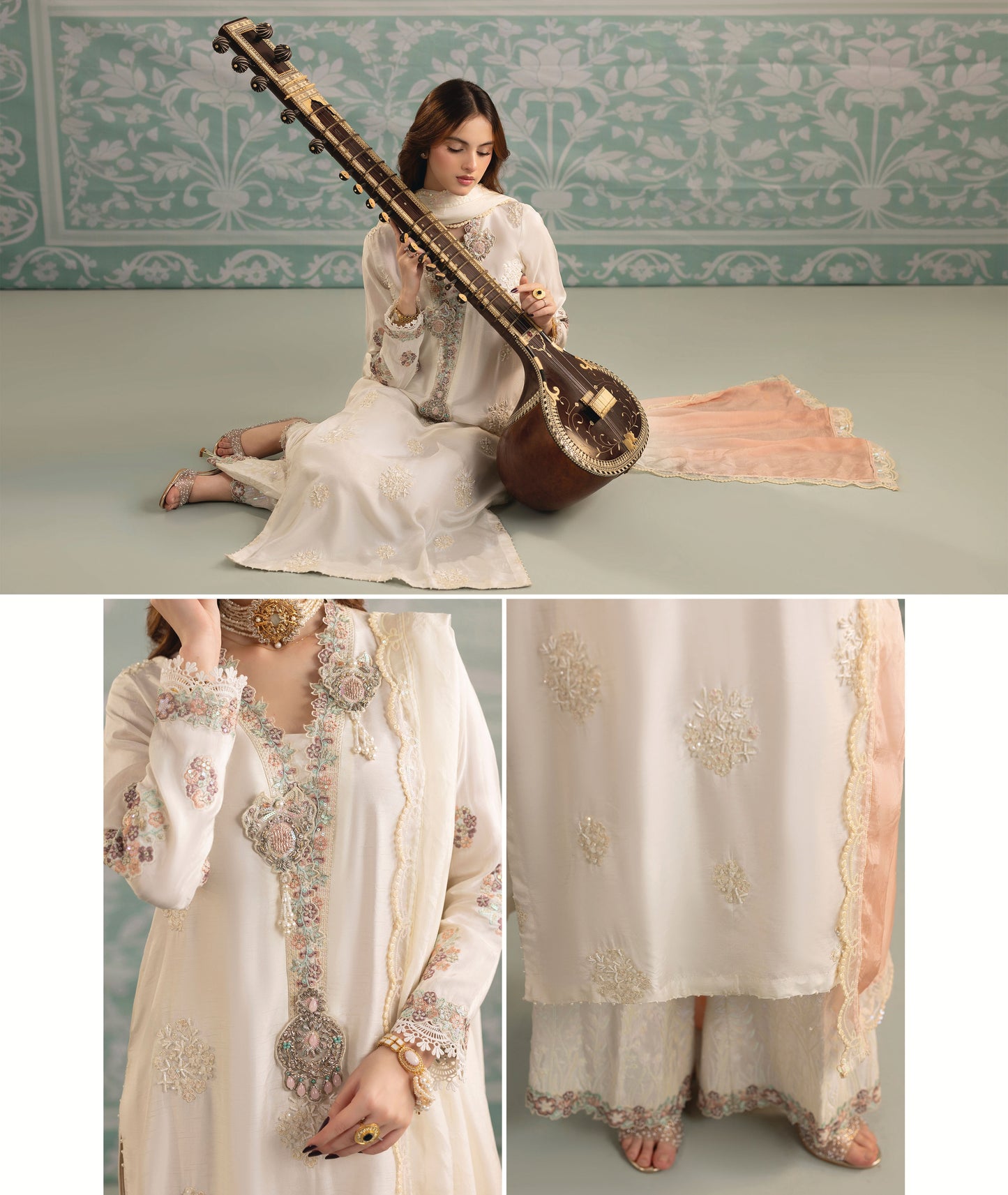 Zardozi ZR 2559 Pearl