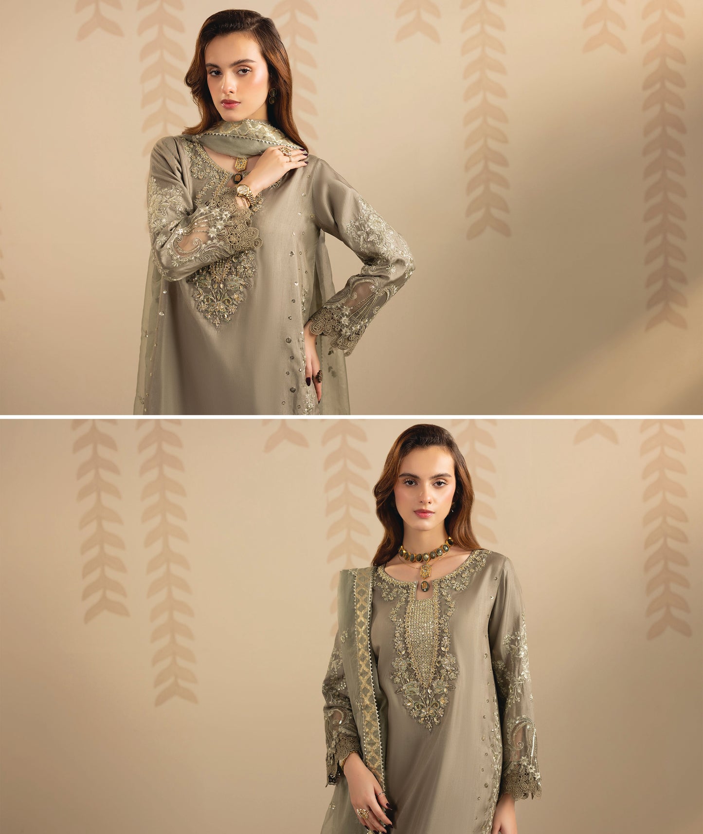 Zardozi ZR 2561 Olive Green