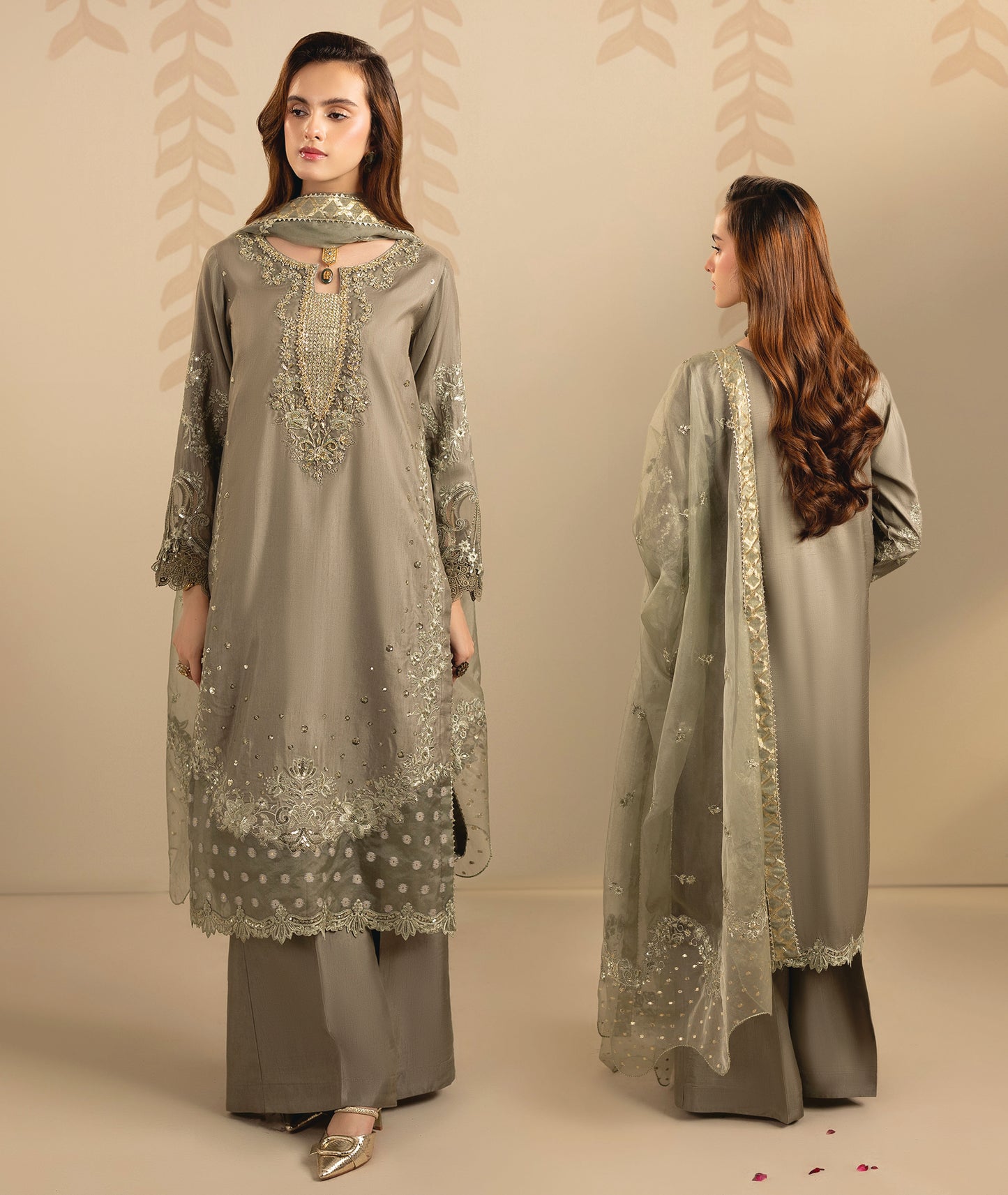 Zardozi ZR 2561 Olive Green