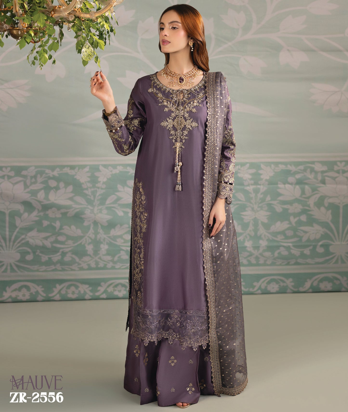 Zardozi ZR 2556 Mauve