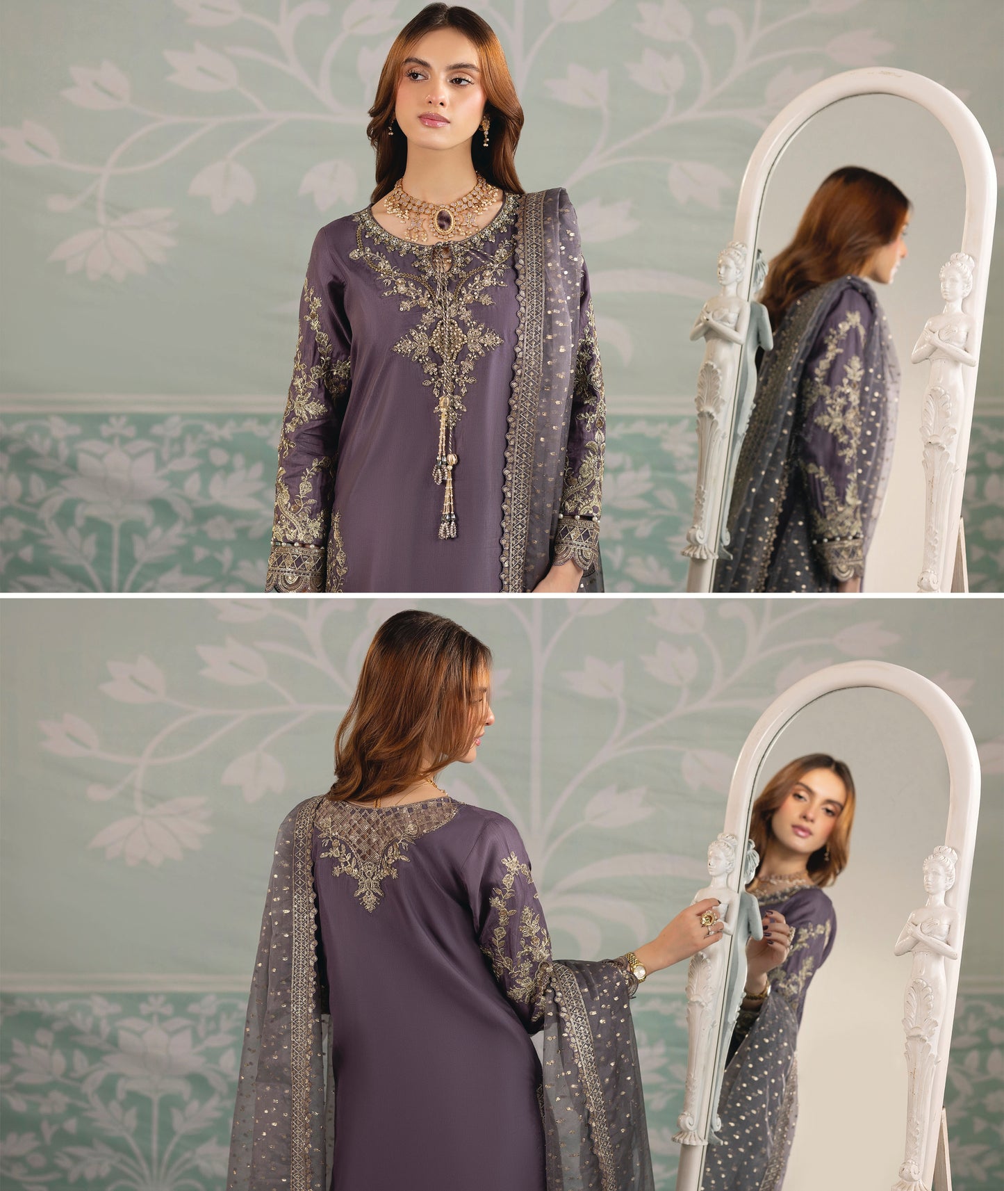 Zardozi ZR 2556 Mauve