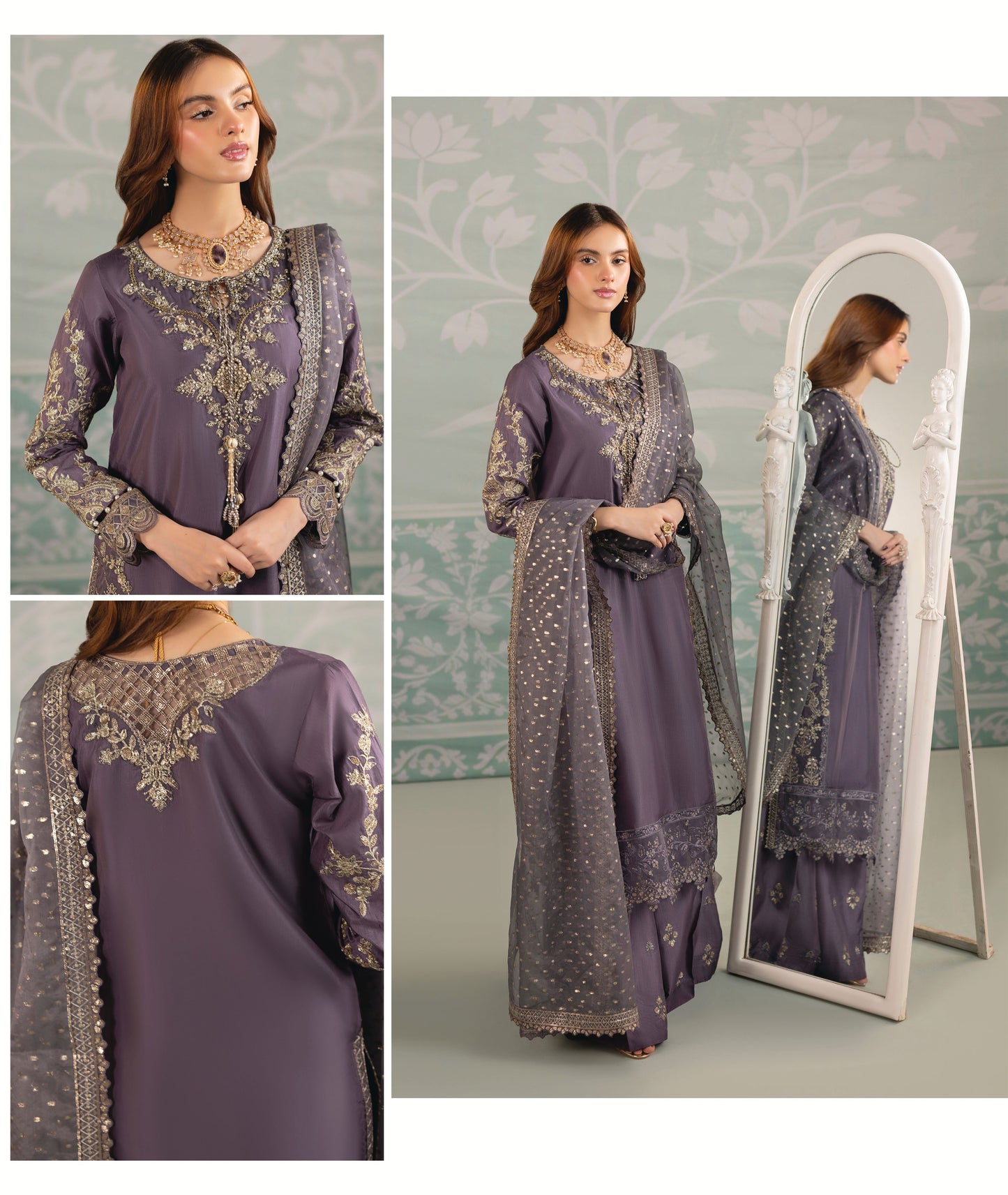 Zardozi ZR 2556 Mauve