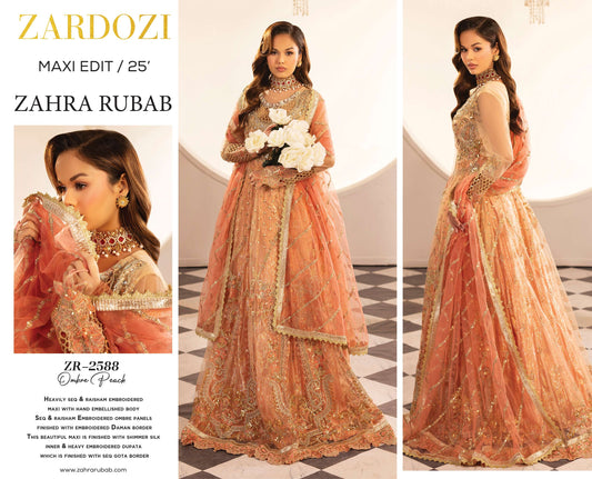 Zardozi Maxi ZR 2588 Peach