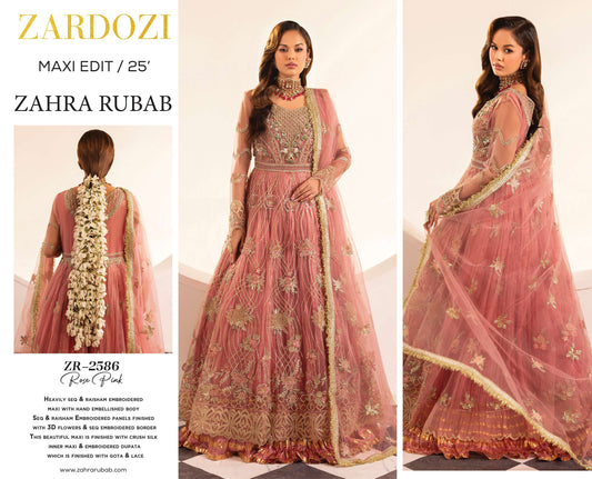 Zardozi Maxi ZR 2586 Rose PInk