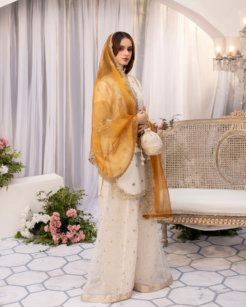 Zardozi Nikkah Edit 2569 Off White
