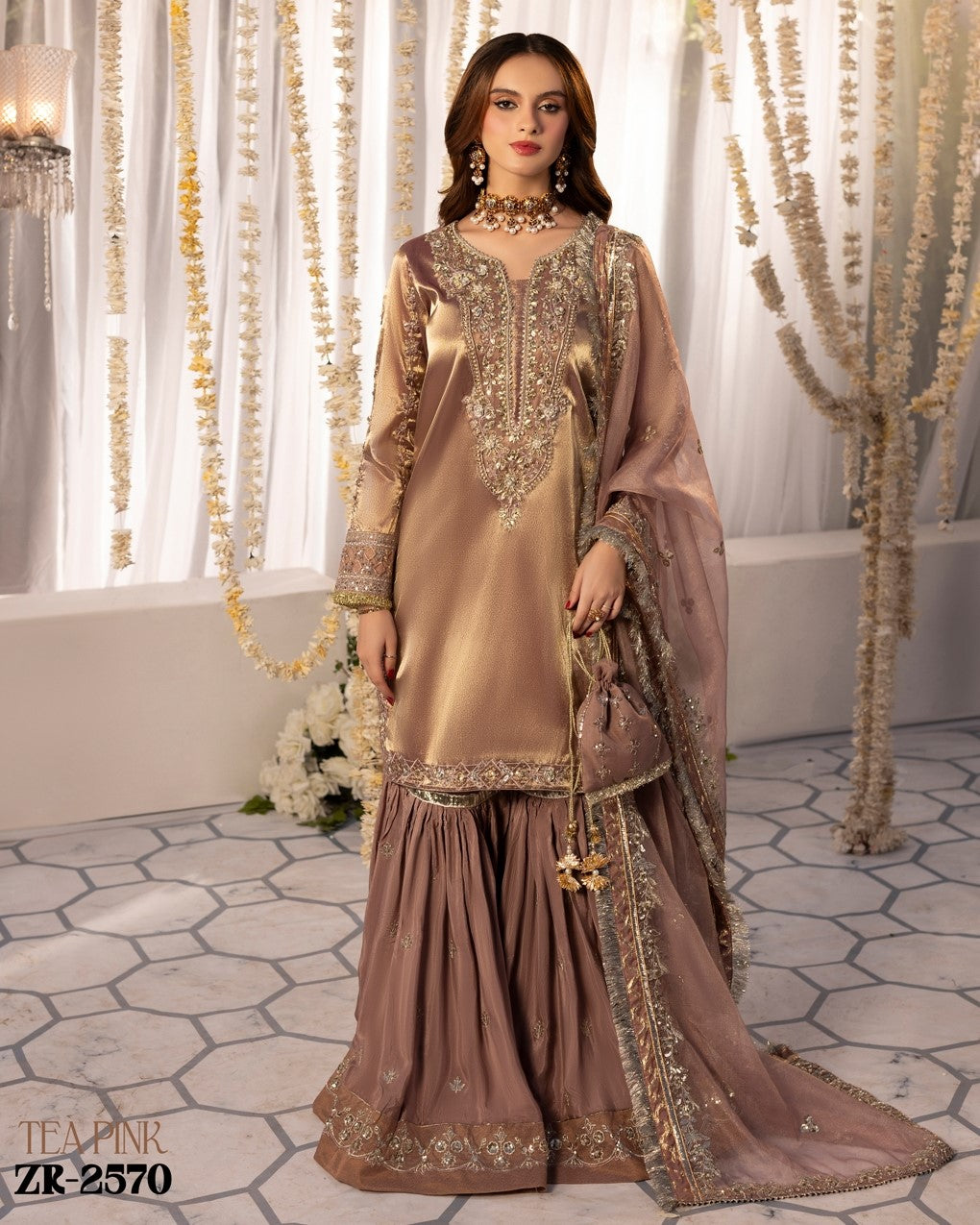 Zardozi Nikkah Edit 2570 T Pink
