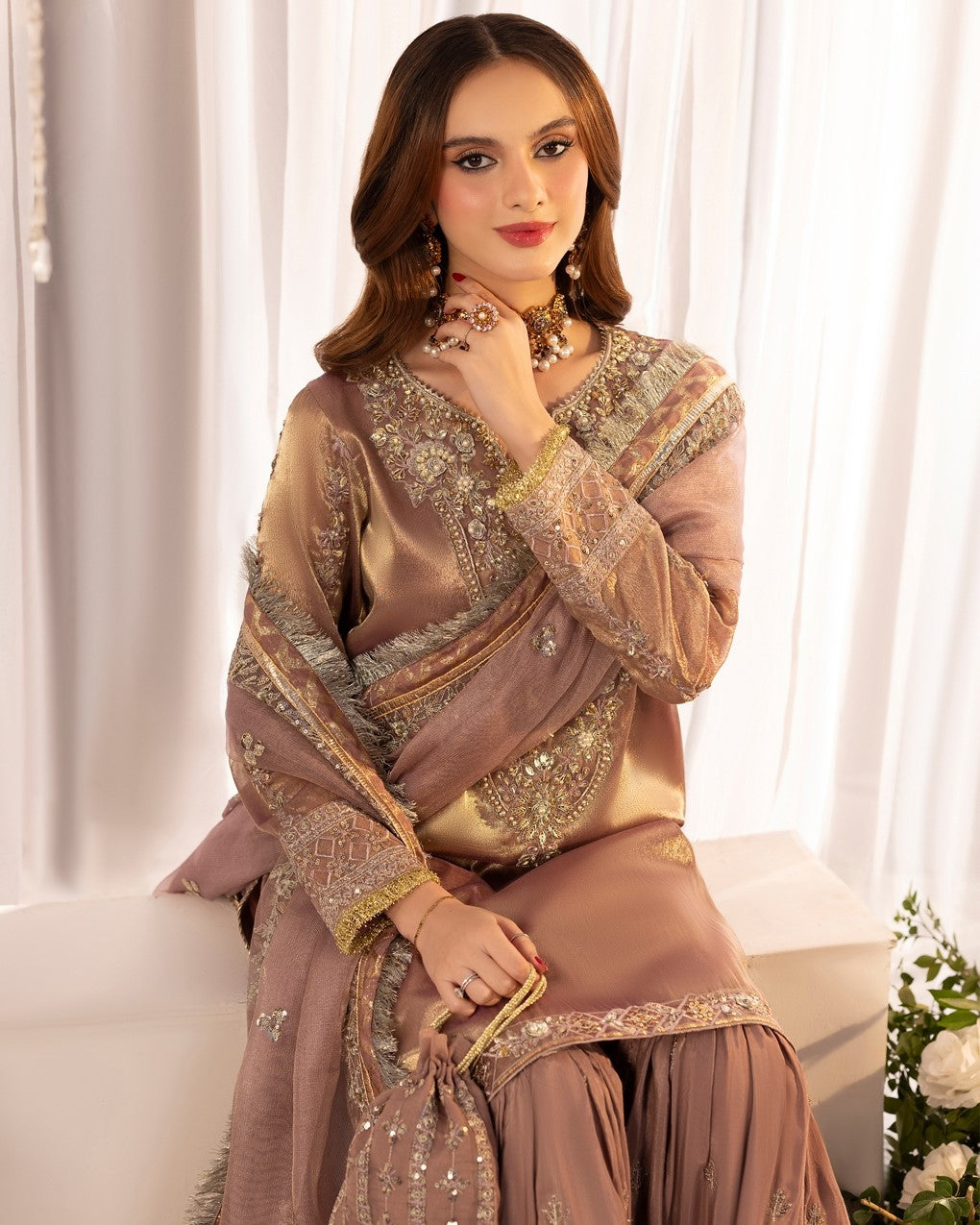 Zardozi Nikkah Edit 2570 T Pink
