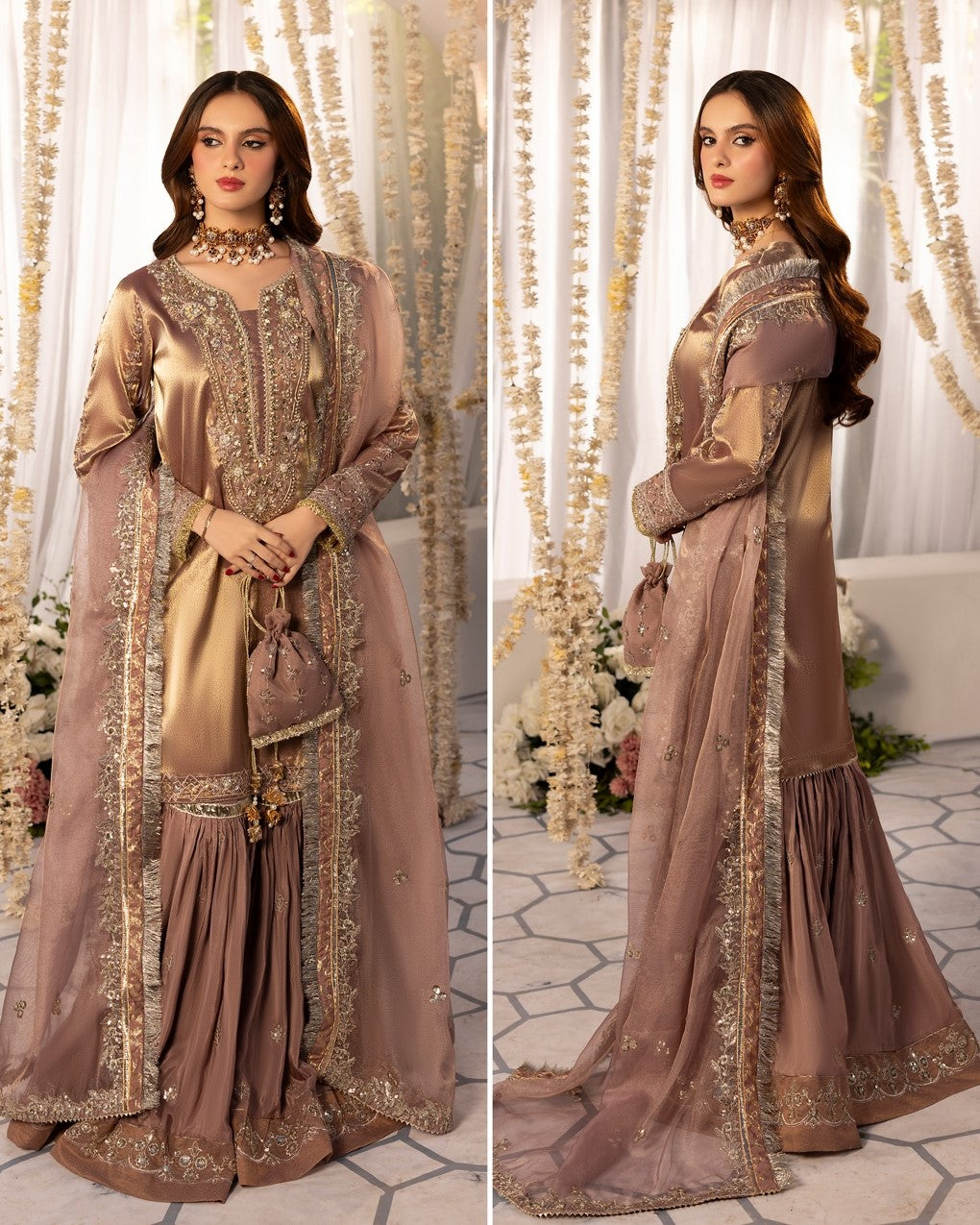 Zardozi Nikkah Edit 2570 T Pink