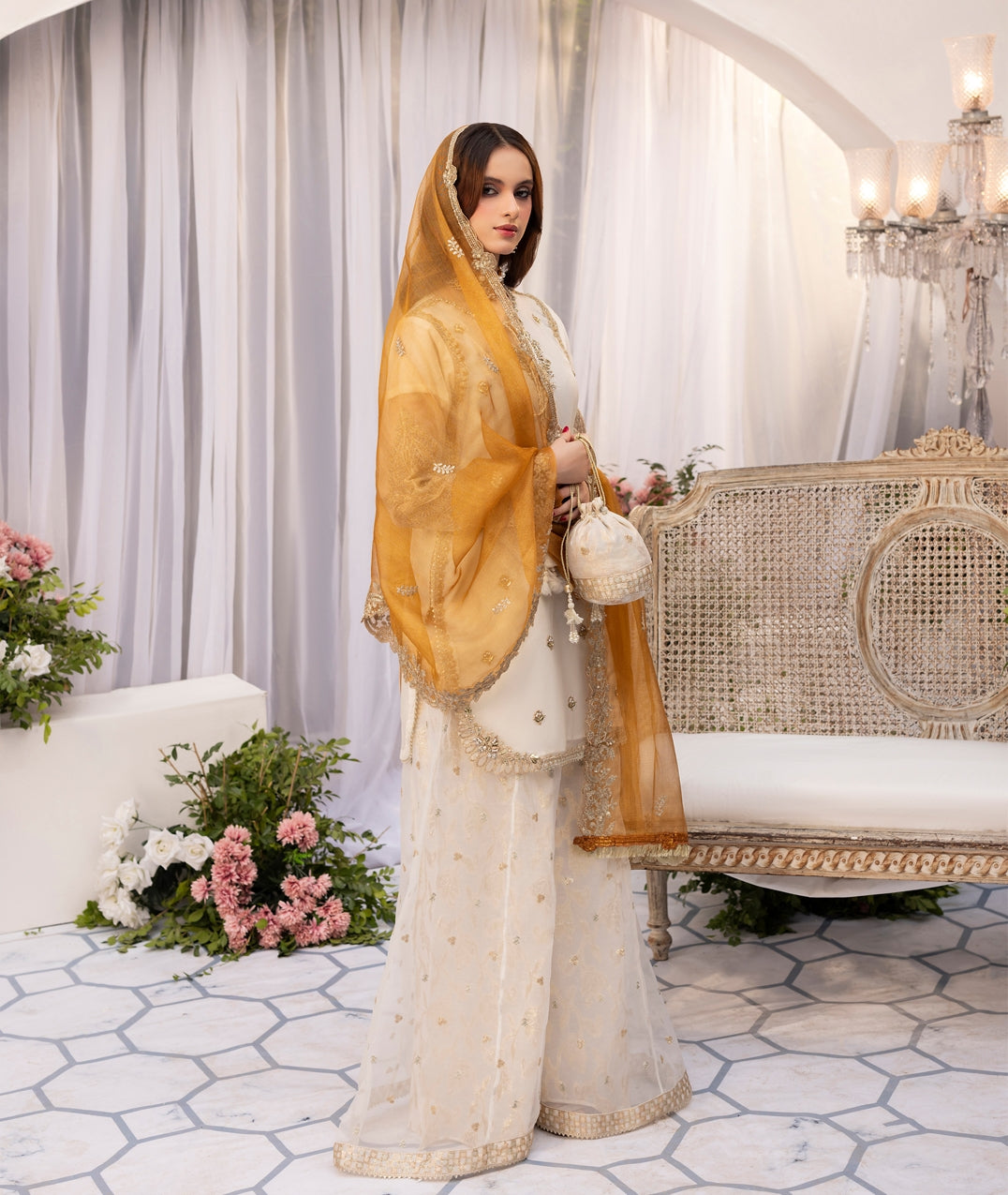 Zardozi Nikkah Edit 2569 Off White