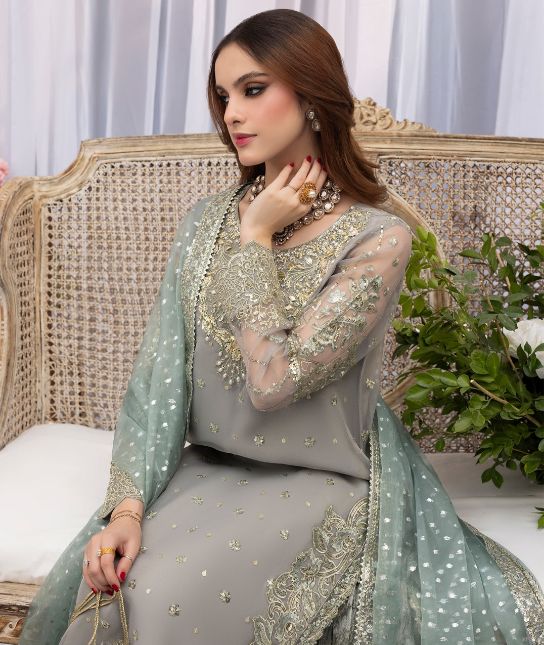 Zardozi Nikkah Edit 2571 Ice Blue