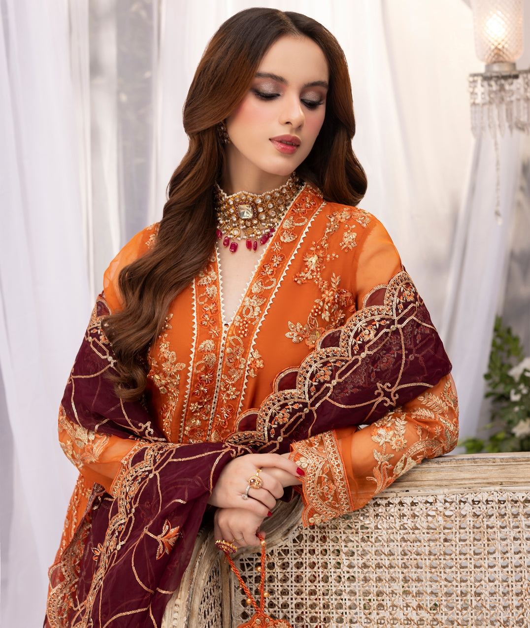 Zardozi Nikkah Edit 2572 Rust