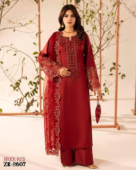 Zardozi ZR 2607 Brick Red
