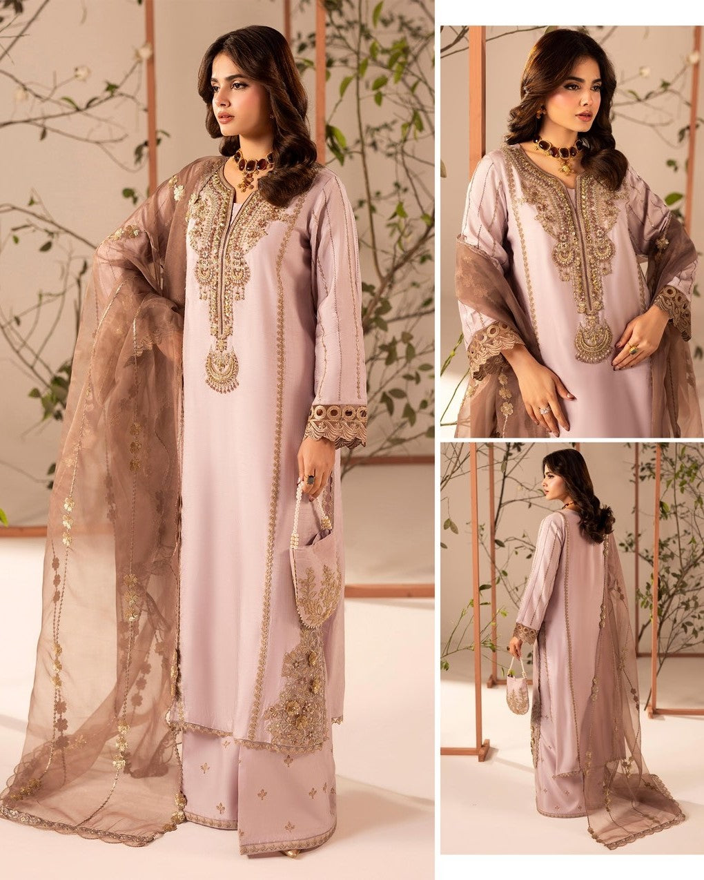 Zardozi ZR 2608 Mauve Pink