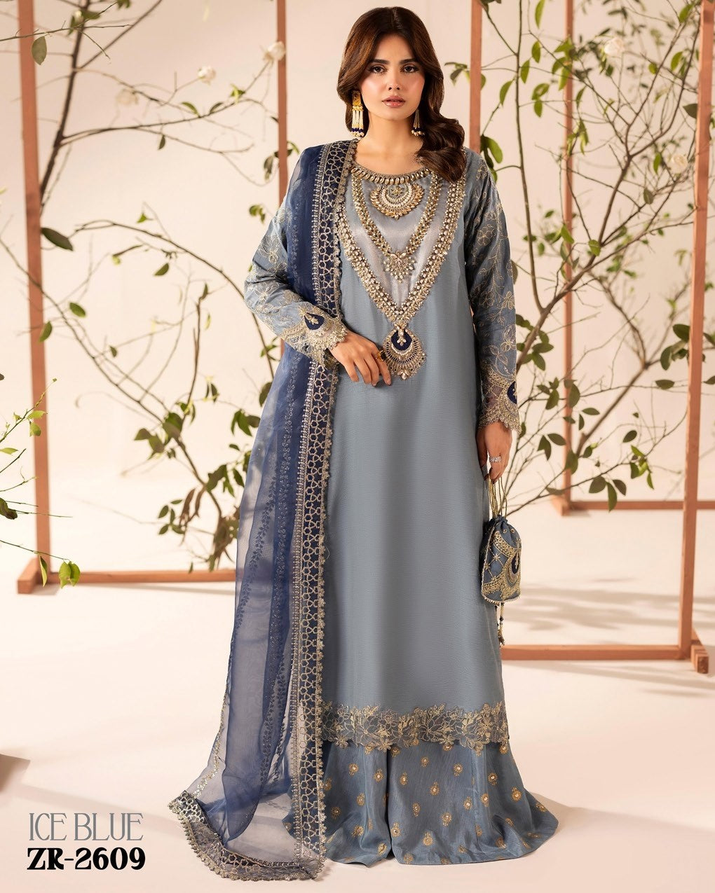 Zardozi ZR 2609 Ice Blue