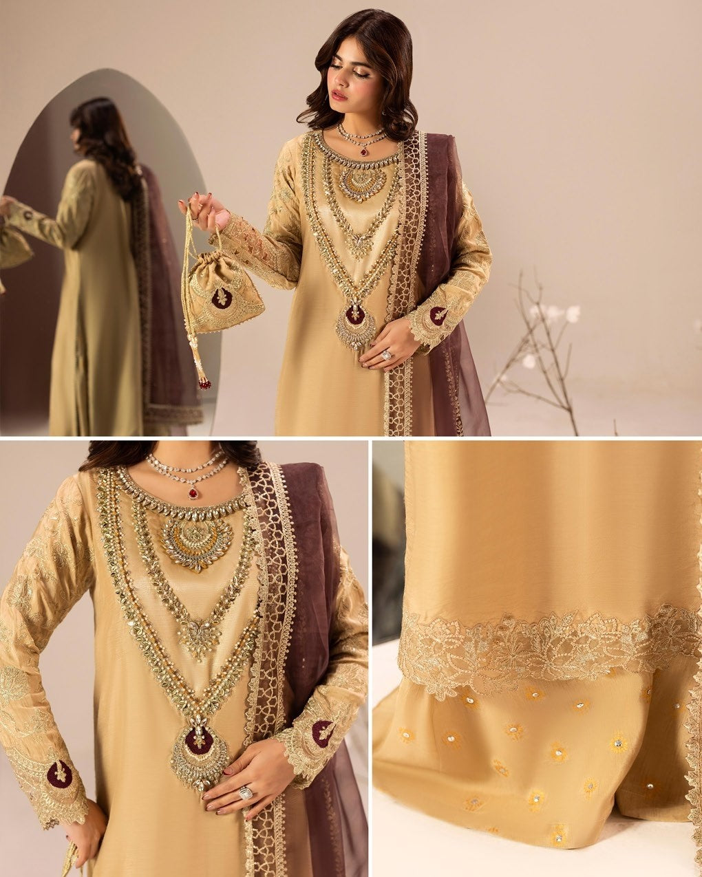 Zardozi ZR 2609 Gold