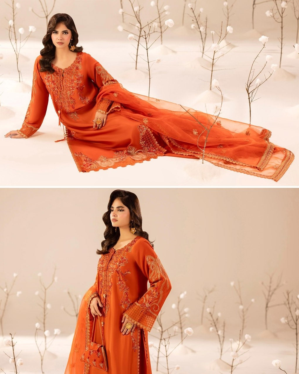 Zardozi ZR 2610 Burnt Orange