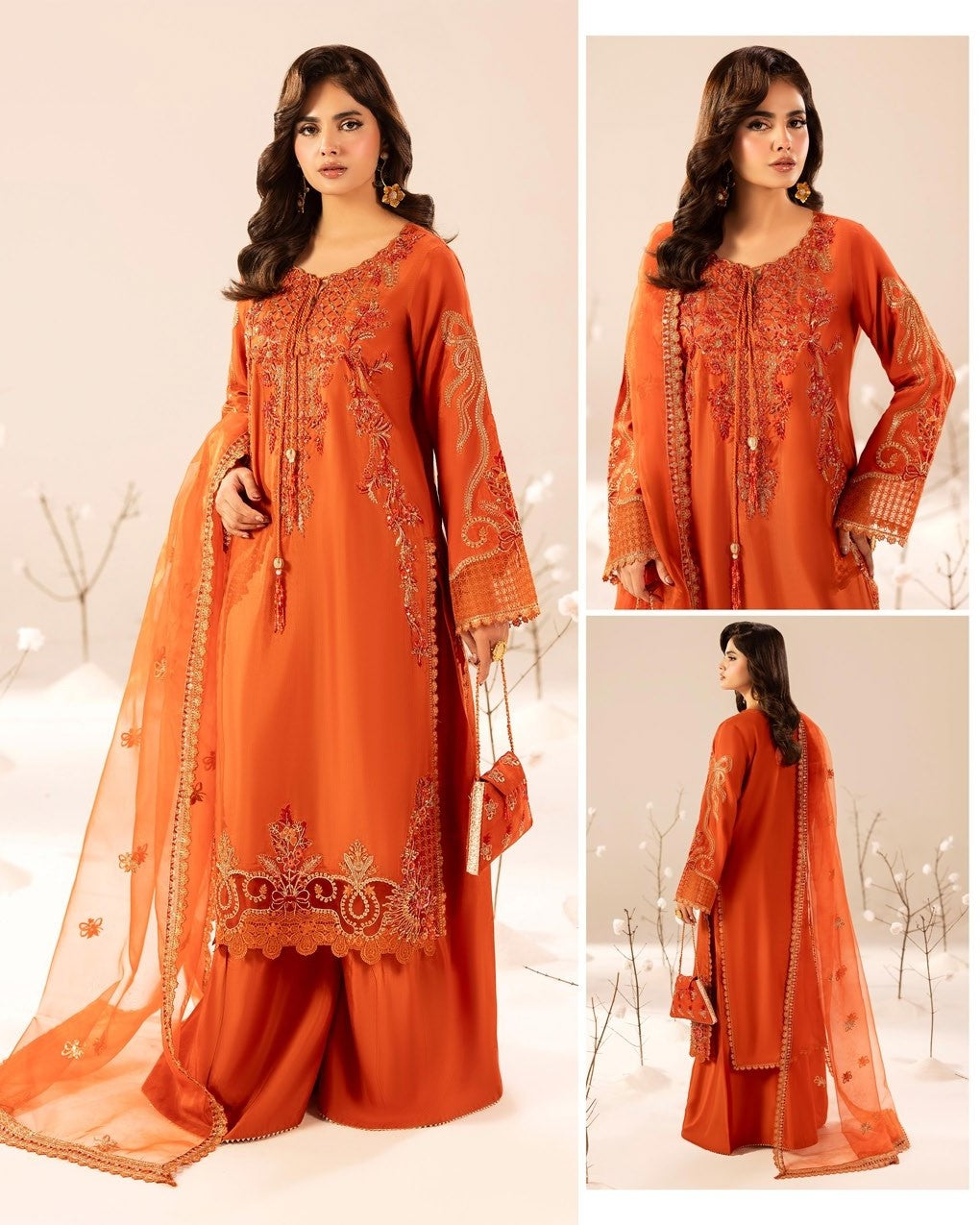 Zardozi ZR 2610 Burnt Orange