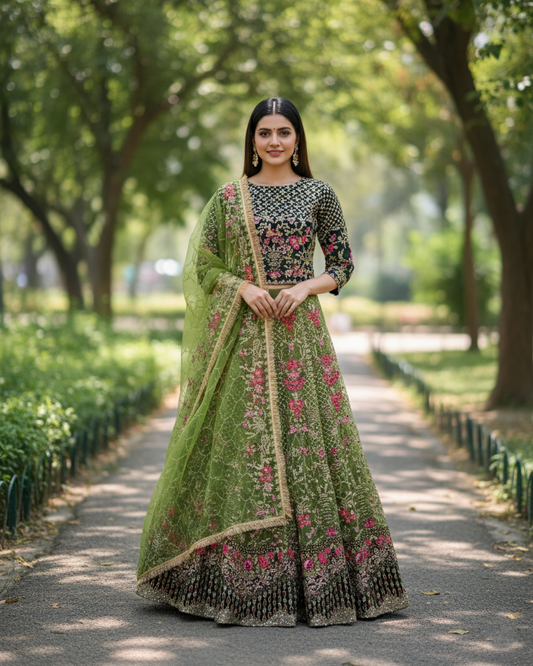 Zewar-e-Ishq FG 152 Green Mehndi