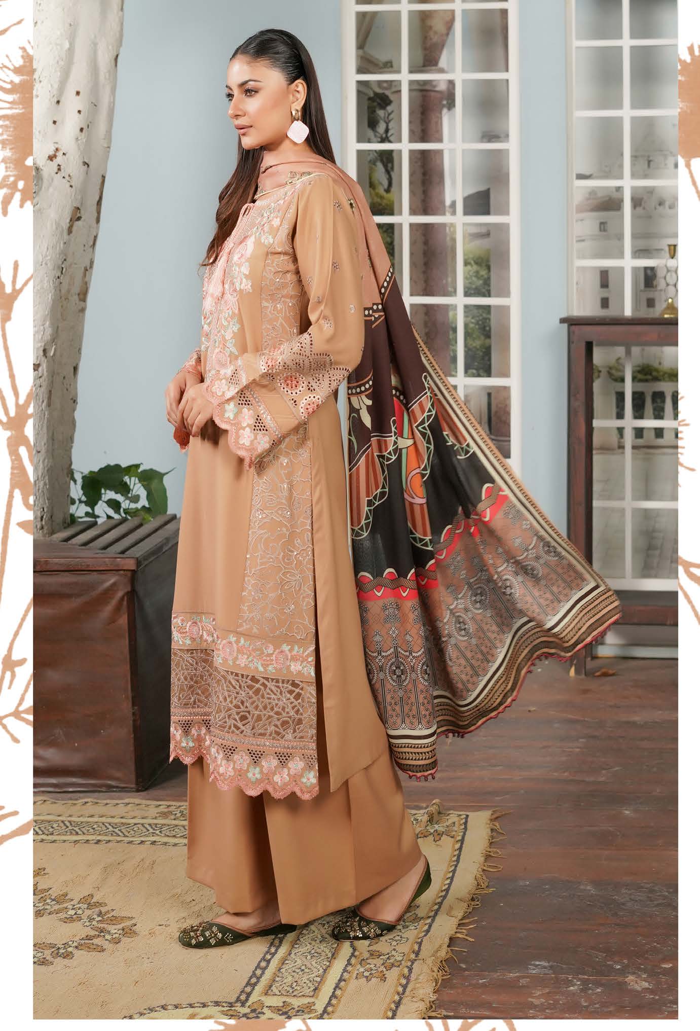 Munira Dastak Luxury Dhanak MSL 06 Beige