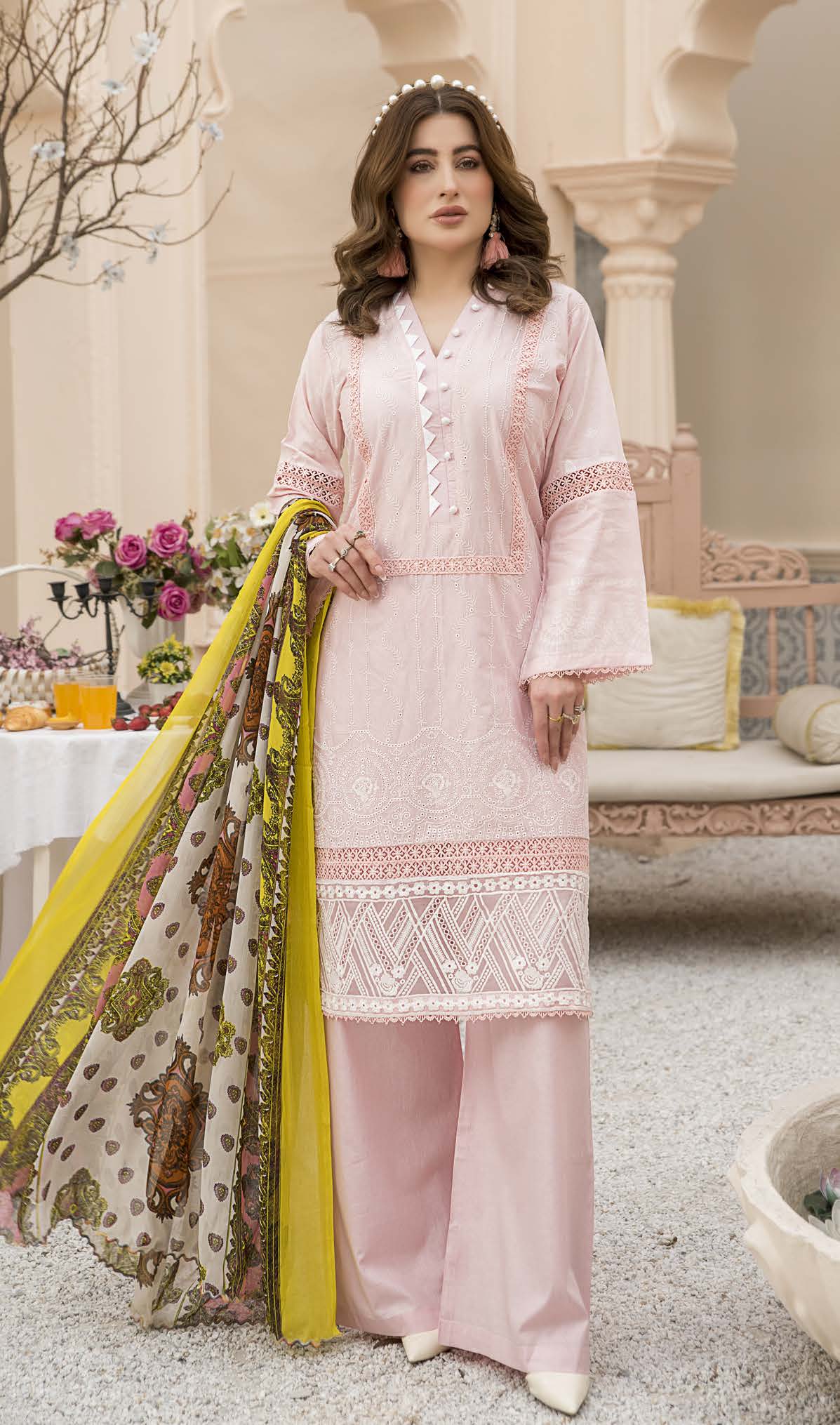 Munira Mar Chicken Lawn MSL 03 Pink