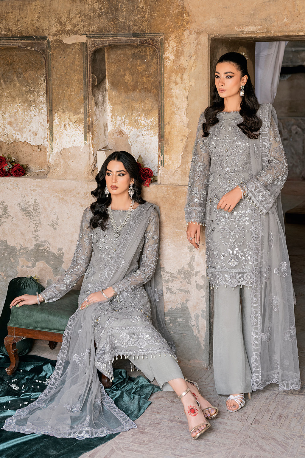 Ramsha Wedding Collection Vol-02 H-210 Grey
