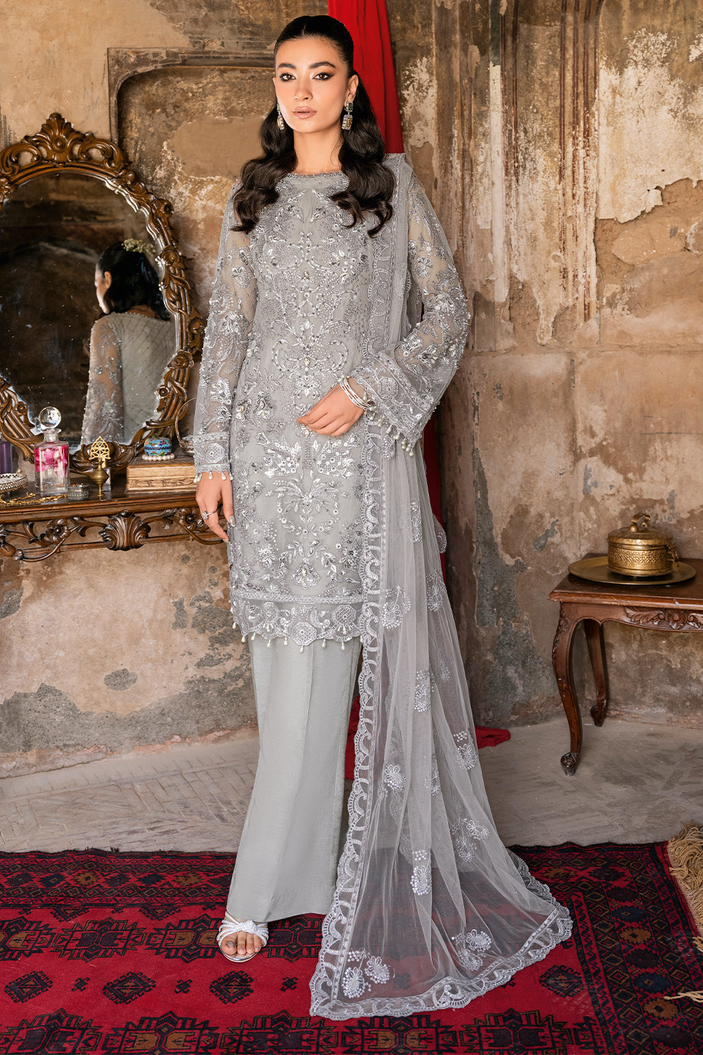 Ramsha Wedding Collection Vol-02 H-210 Grey