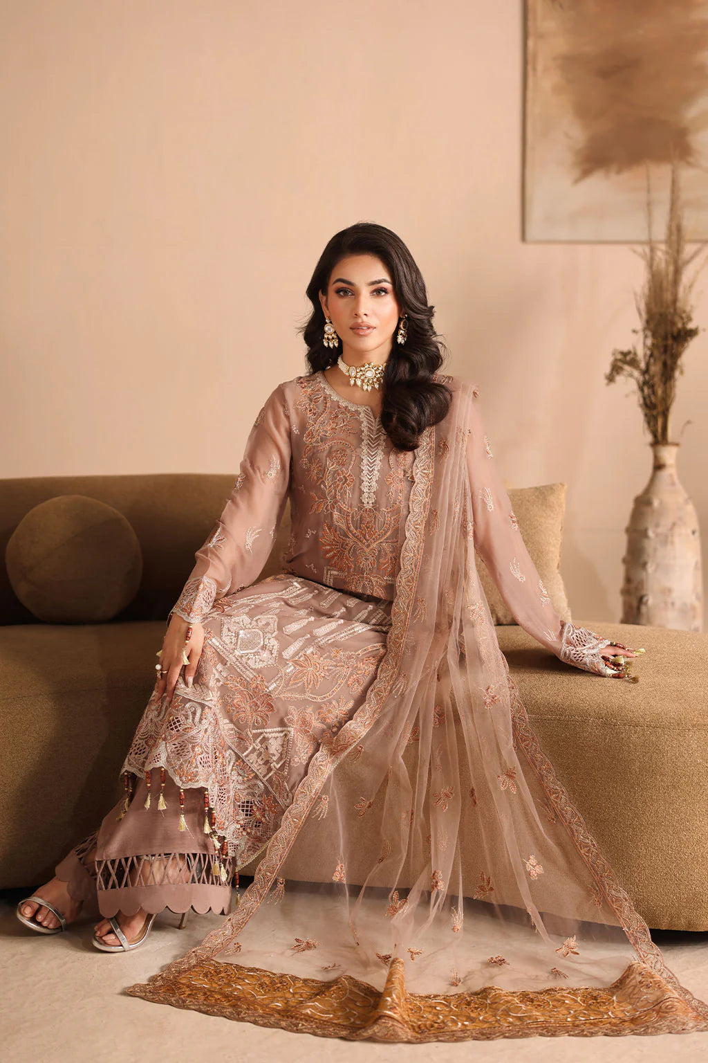 Kashish Chiffon Vol-3 K-308 Light Brown