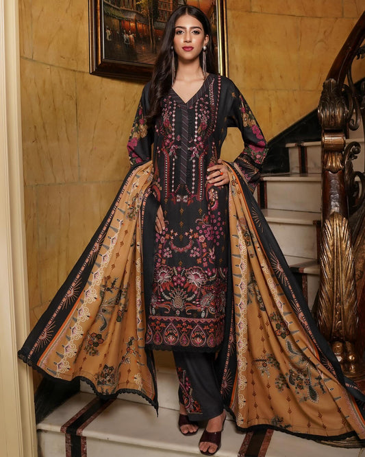 Munira Khubsurat Dhanak MSL 04 Black