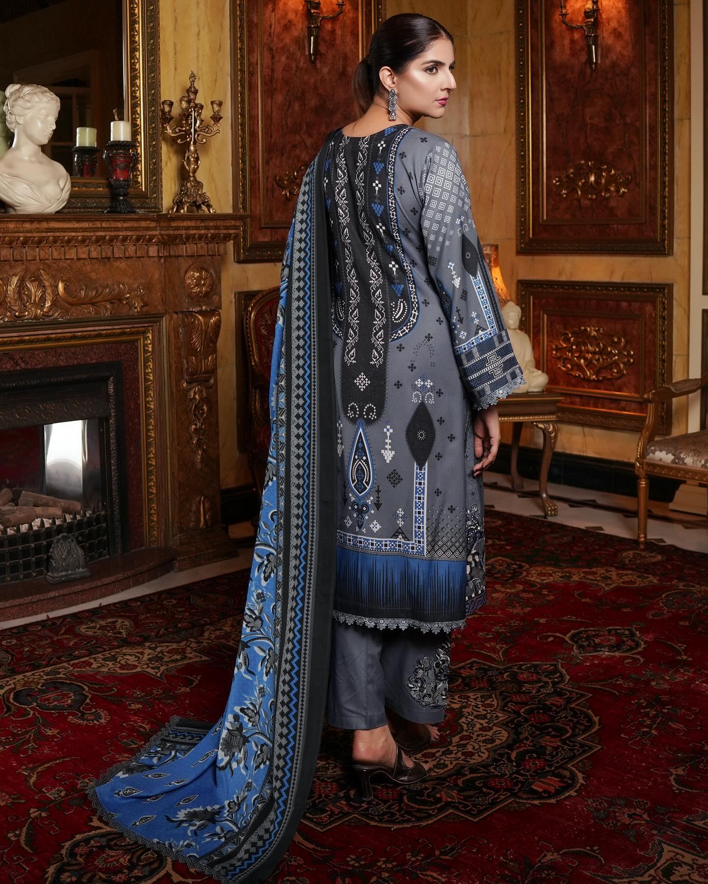 Munira Khubsurat Dhanak MSL 06 Dark Grey