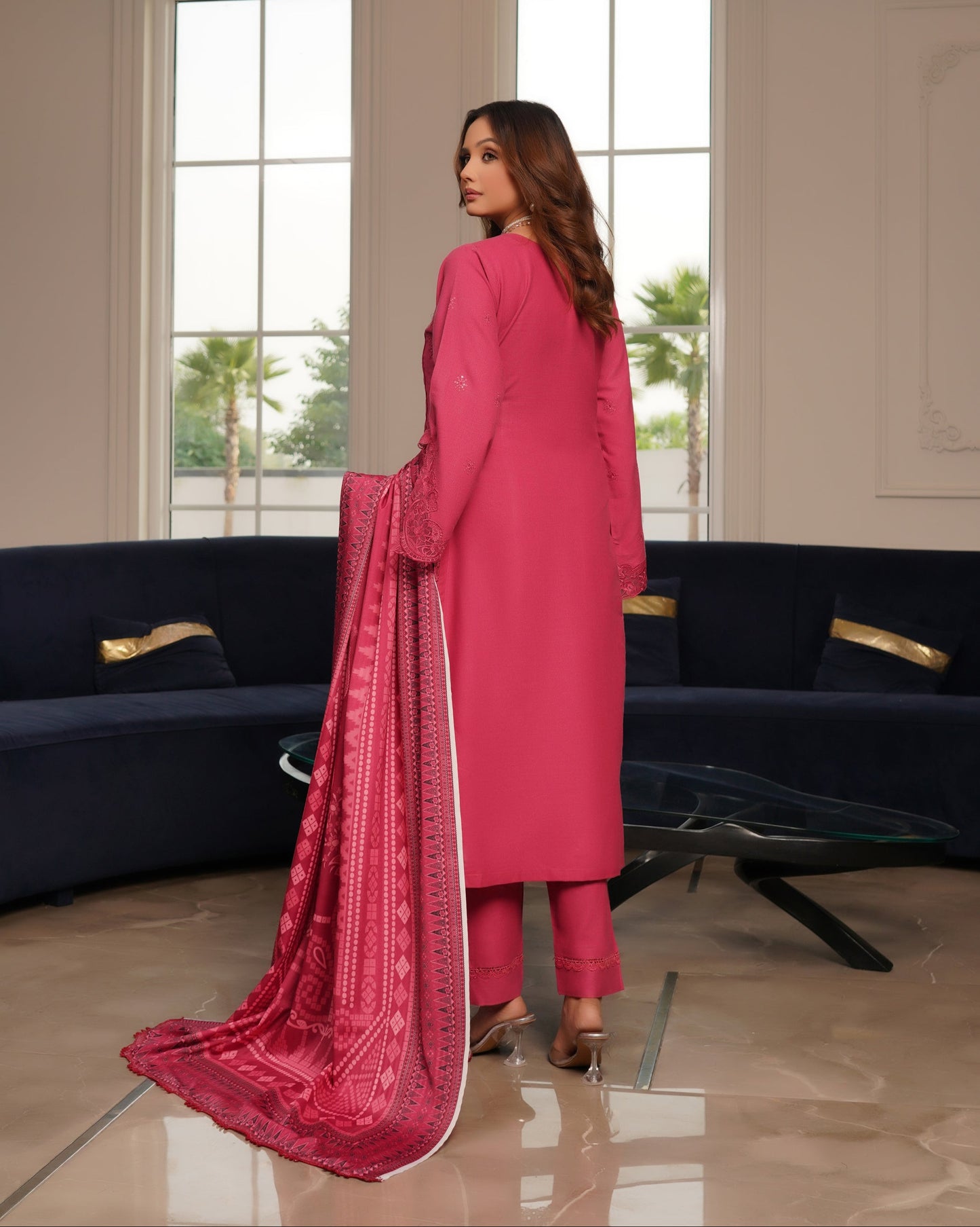 Munira Sitara Dhanak MSL 02 Pink