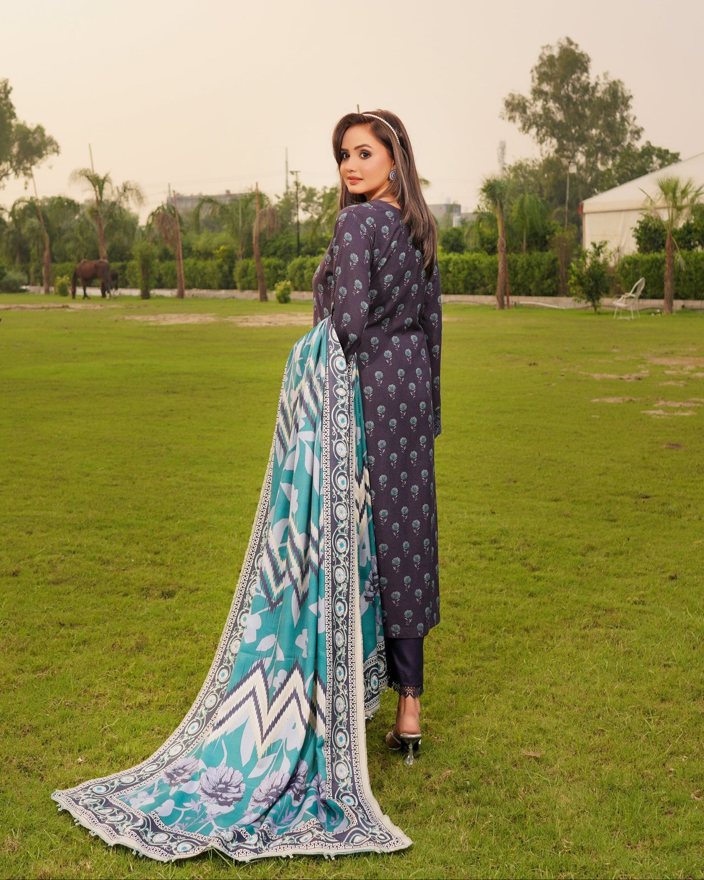 Munira Rangbahar Dhanak 03 Purple