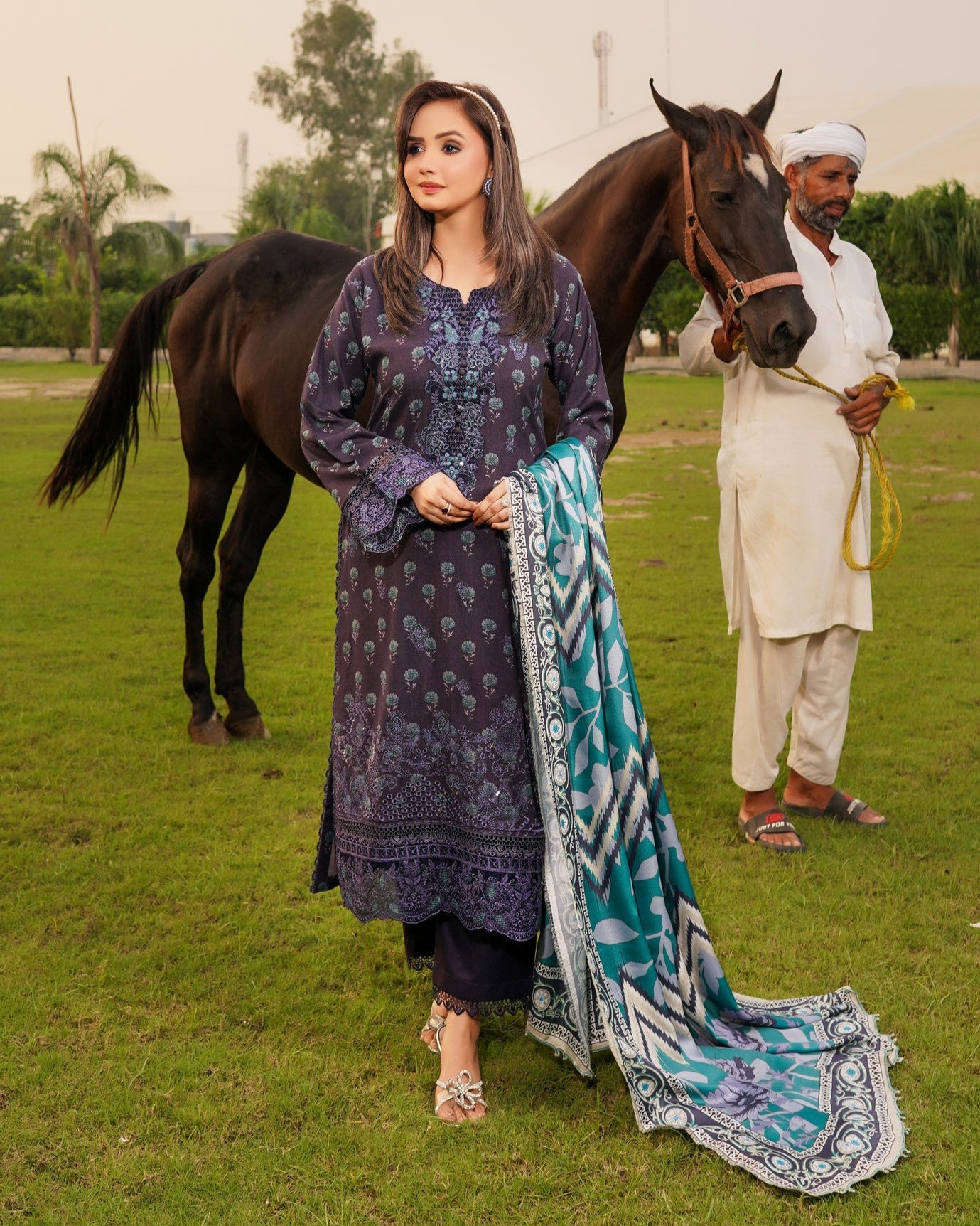 Munira Rangbahar Dhanak 03 Purple