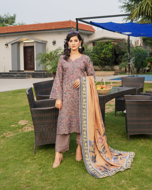 Munira Rangbahar Dhanak 04 Brown