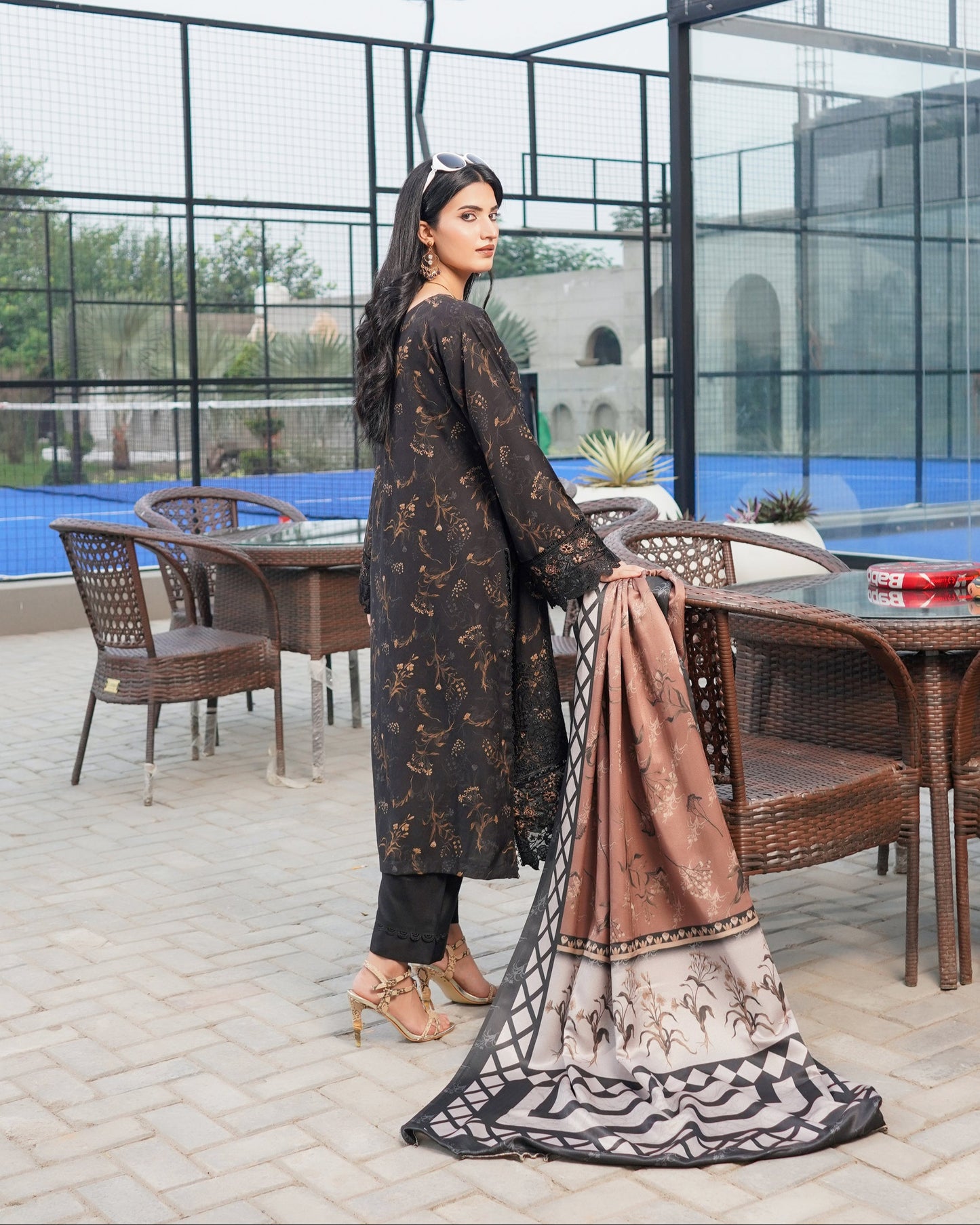 Munira Rangbahar Dhanak 05 Black