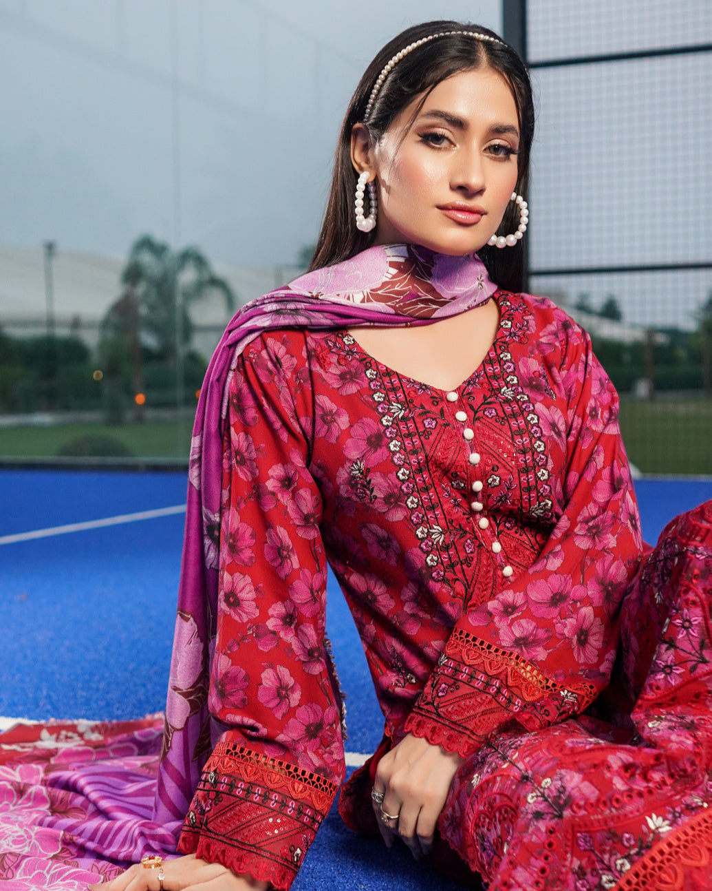 Munira Rangbahar Dhanak 06 Blood Red