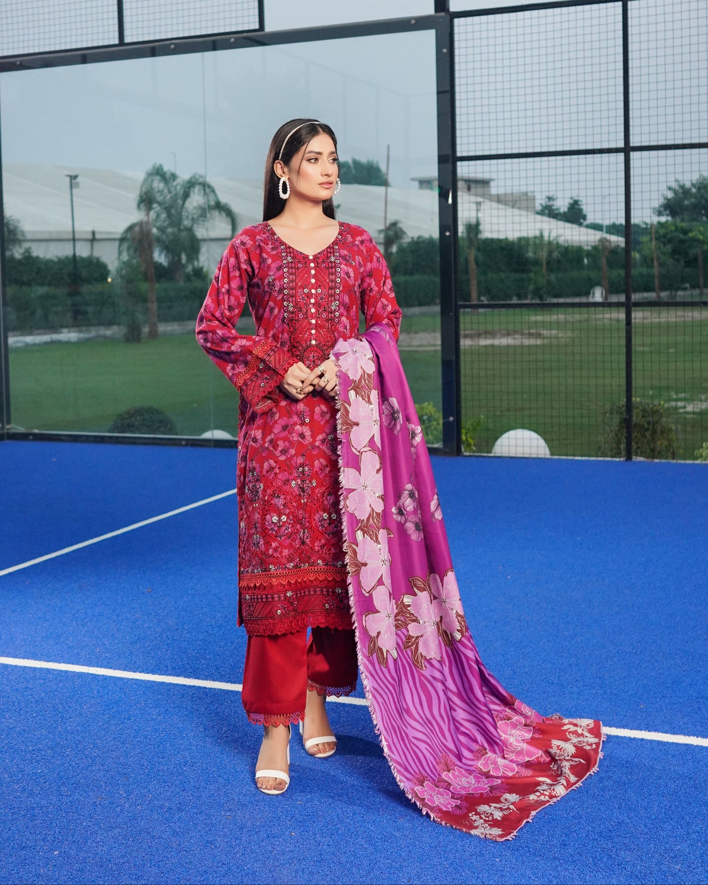 Munira Rangbahar Dhanak 06 Blood Red