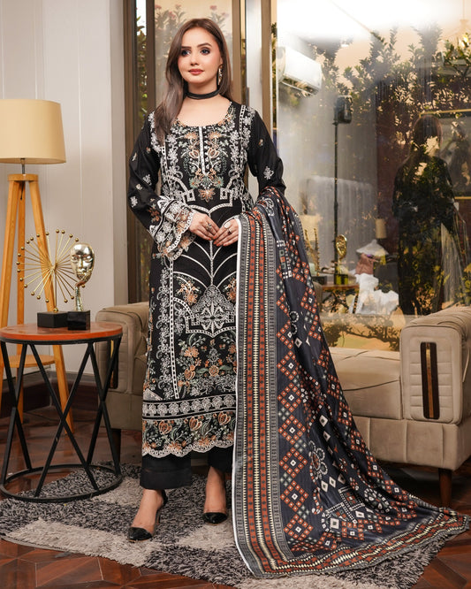 Munira Gul-E-Anwar Dhanak MSL 02 Black