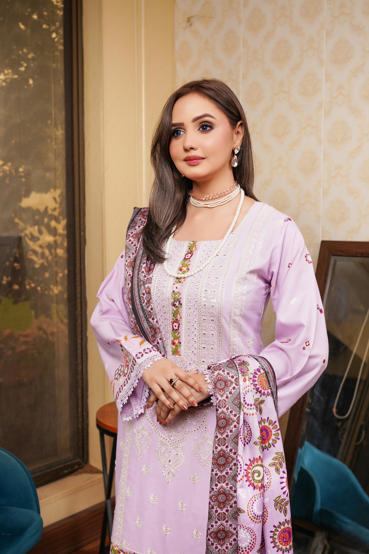 Munira Gul-E-Anwar Dhanak MSL 07 Lilac