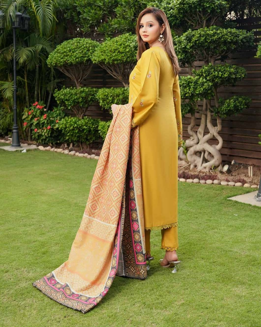 Munira Khas Dhanak MSL 03 Mustard