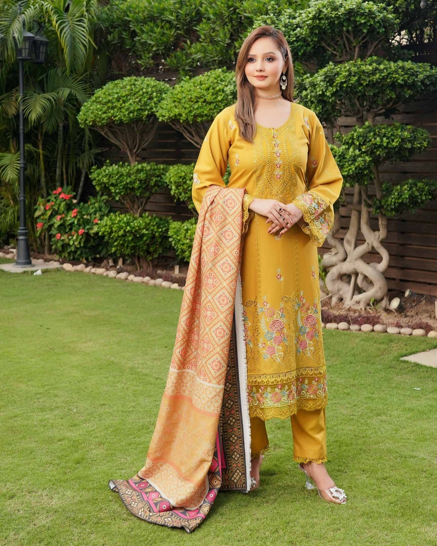 Munira Khas Dhanak MSL 03 Mustard