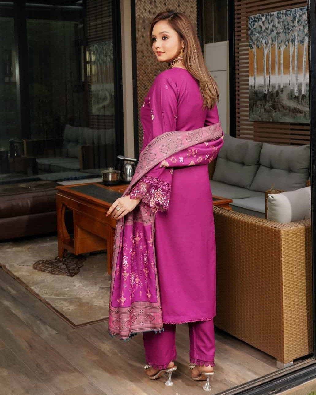 Munira Khas Dhanak MSL 05 Violet