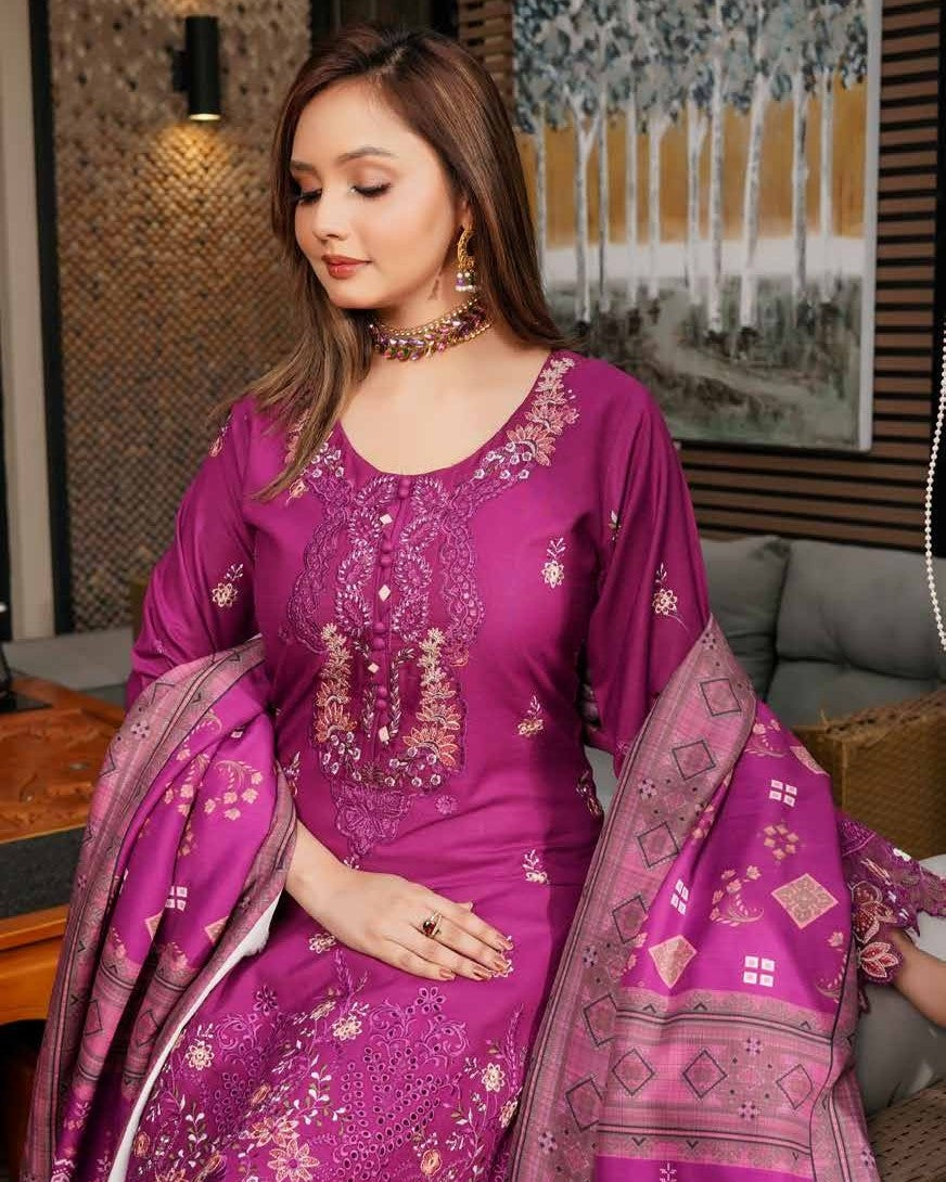 Munira Khas Dhanak MSL 05 Violet