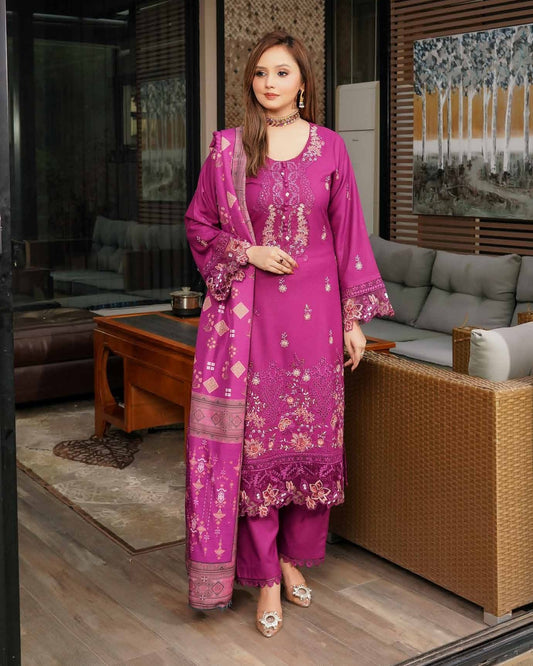 Munira Khas Dhanak MSL 05 Violet