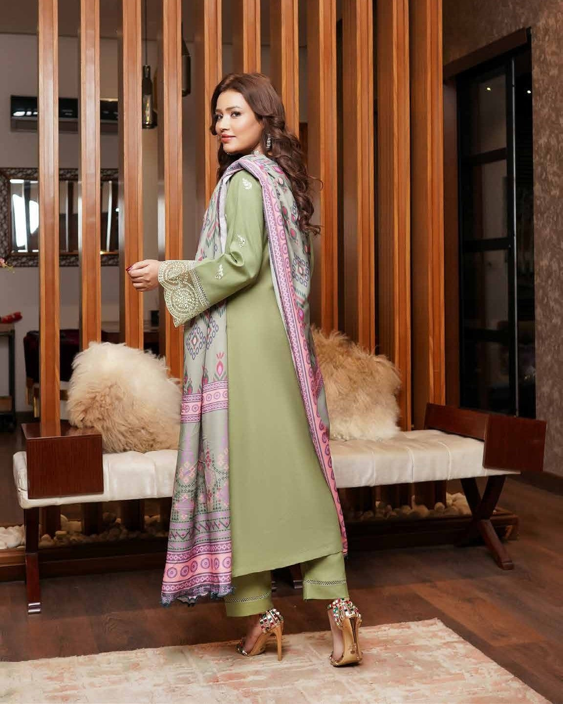 Munira Khas Dhanak MSL Parrot Green