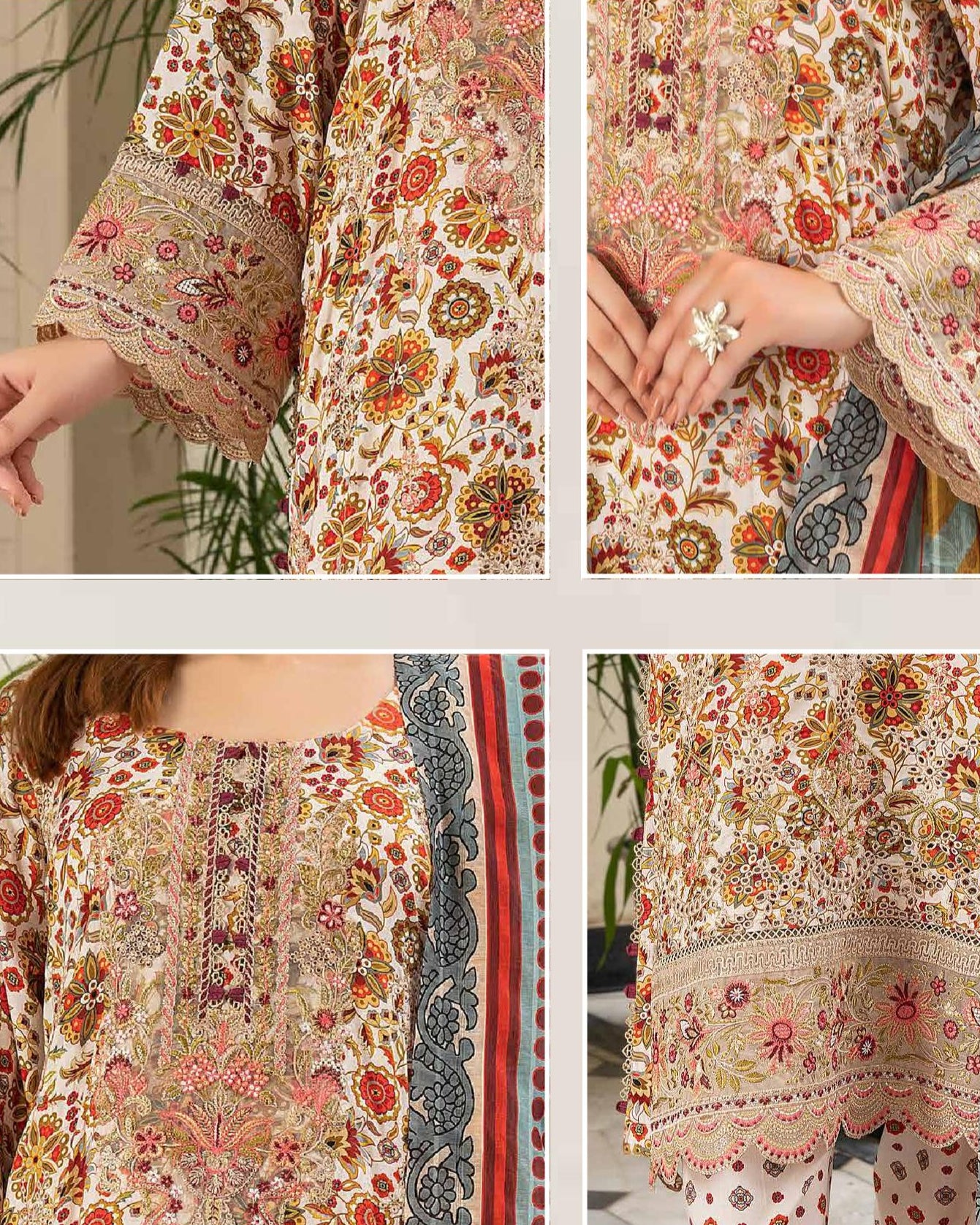 Munira Khazaan MSL 02 Floral White