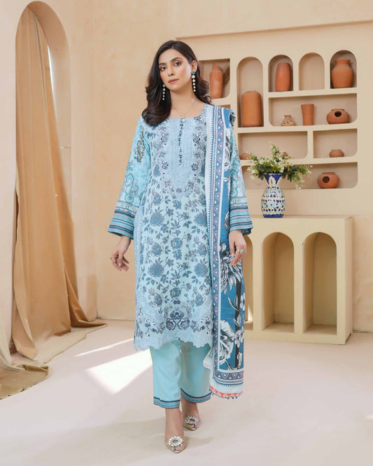 Munira Libas Dhanak MSL 04 Aqua